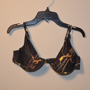 Brand New Black and Gold Marble Bikini